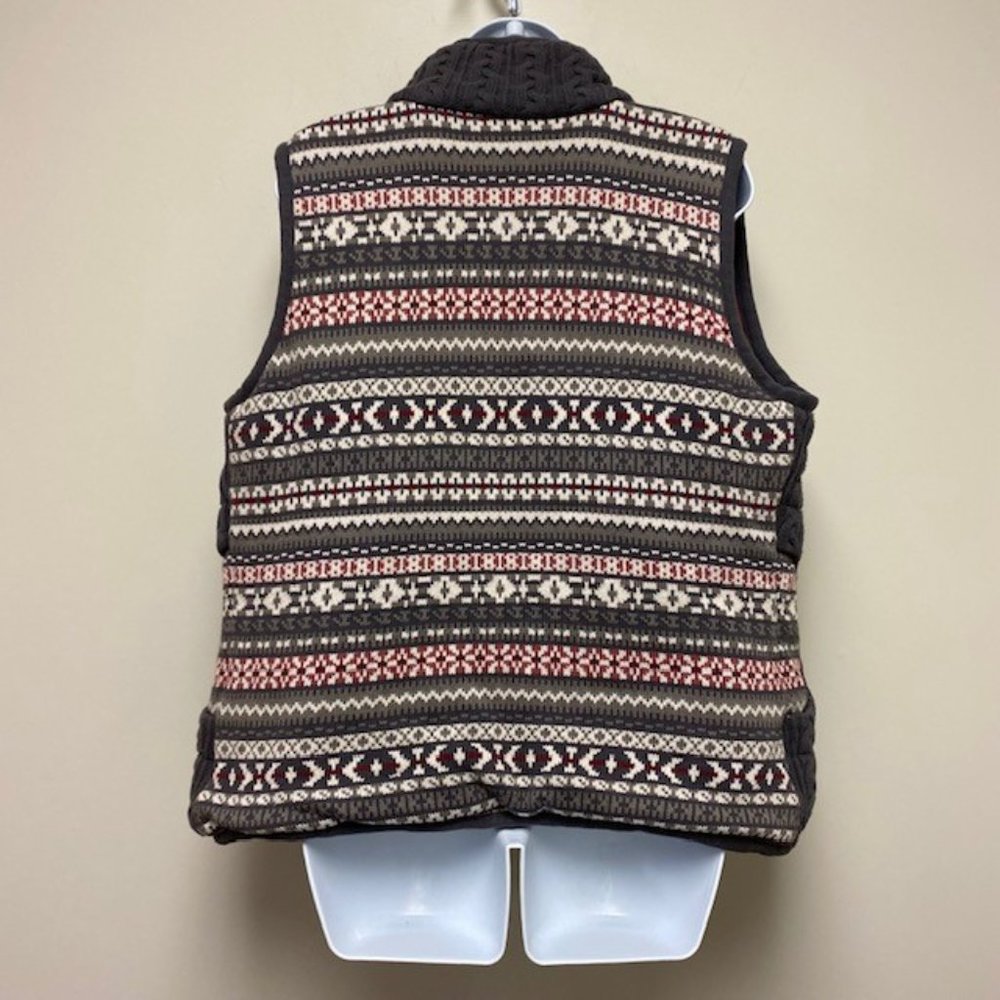 Bob Timberlake Bass Pro Shop Heavy Cable Knit Vest w/button and‎ zip front - Picture 2 of 9